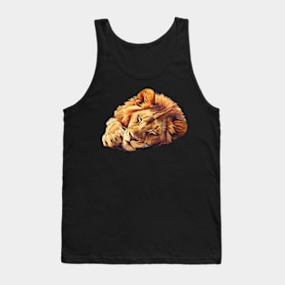 sleeping liion Tank Top